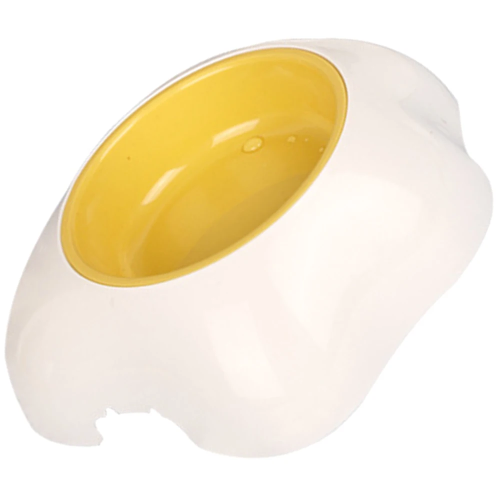 

Egg Yolk Cat Bowl Kitten Food Puppy Water Plastic Dog Bowls Pet Travel Transparent White Single Safe Reliable Reusable Long Term