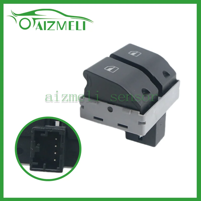 Car Front Electric Power Window Console Switch Button 6Q0959858 For VW Polo 9N Seat Ibiza Cordoba 2001~2009 Factory Price Car OE