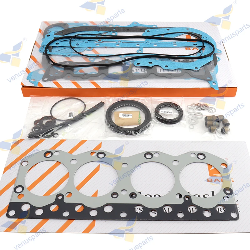 For Isuzu C240 Engine Overhaul Rebuild Kit Piston & Piston Rings Cylinder Liner Full Gasket Set C240-3G C240-4G C240KPG C240KPJ