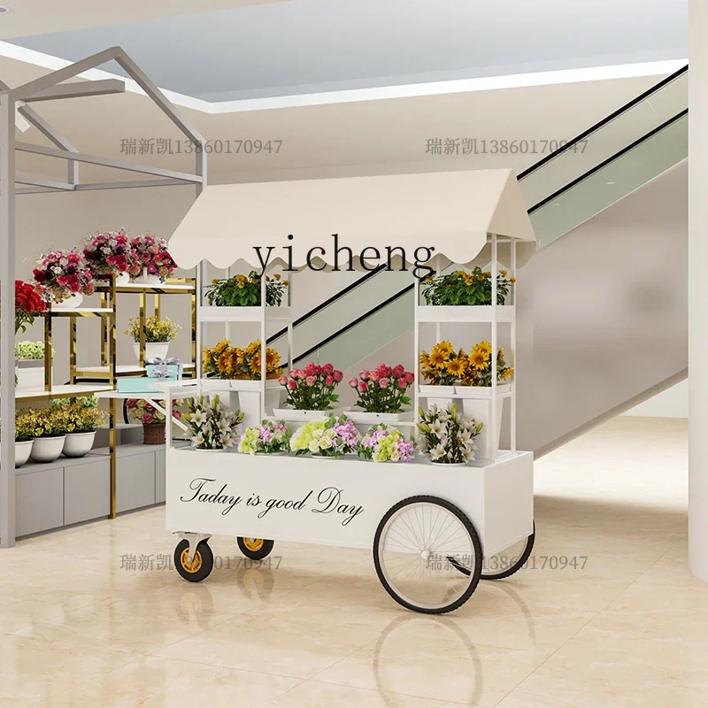 ZC stalls sell flower carts, push flower stands, room display flower arrangement shelves