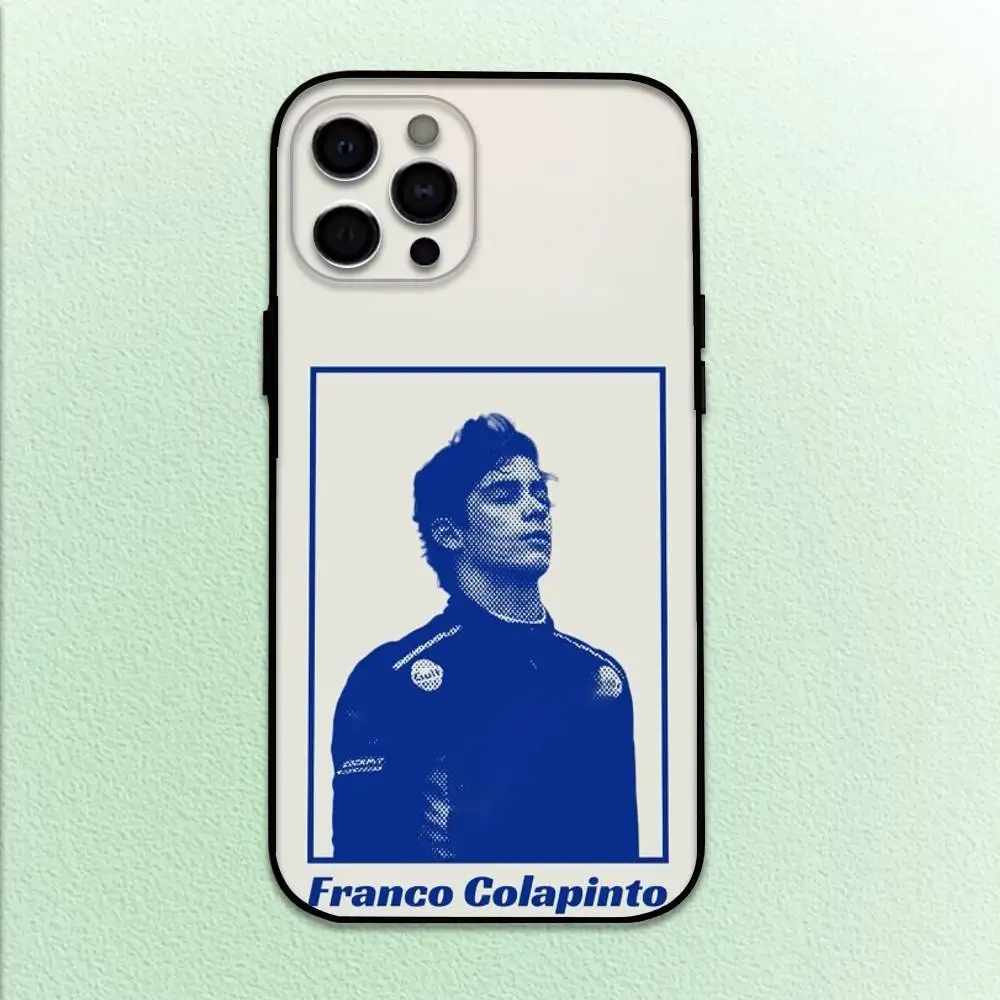حافظة هاتف 43 F-Franco C-Colapinto لهاتف iPhone17,16,15,14,13,12,11 Plus، Pro Max غطاء أسود ناعم #3