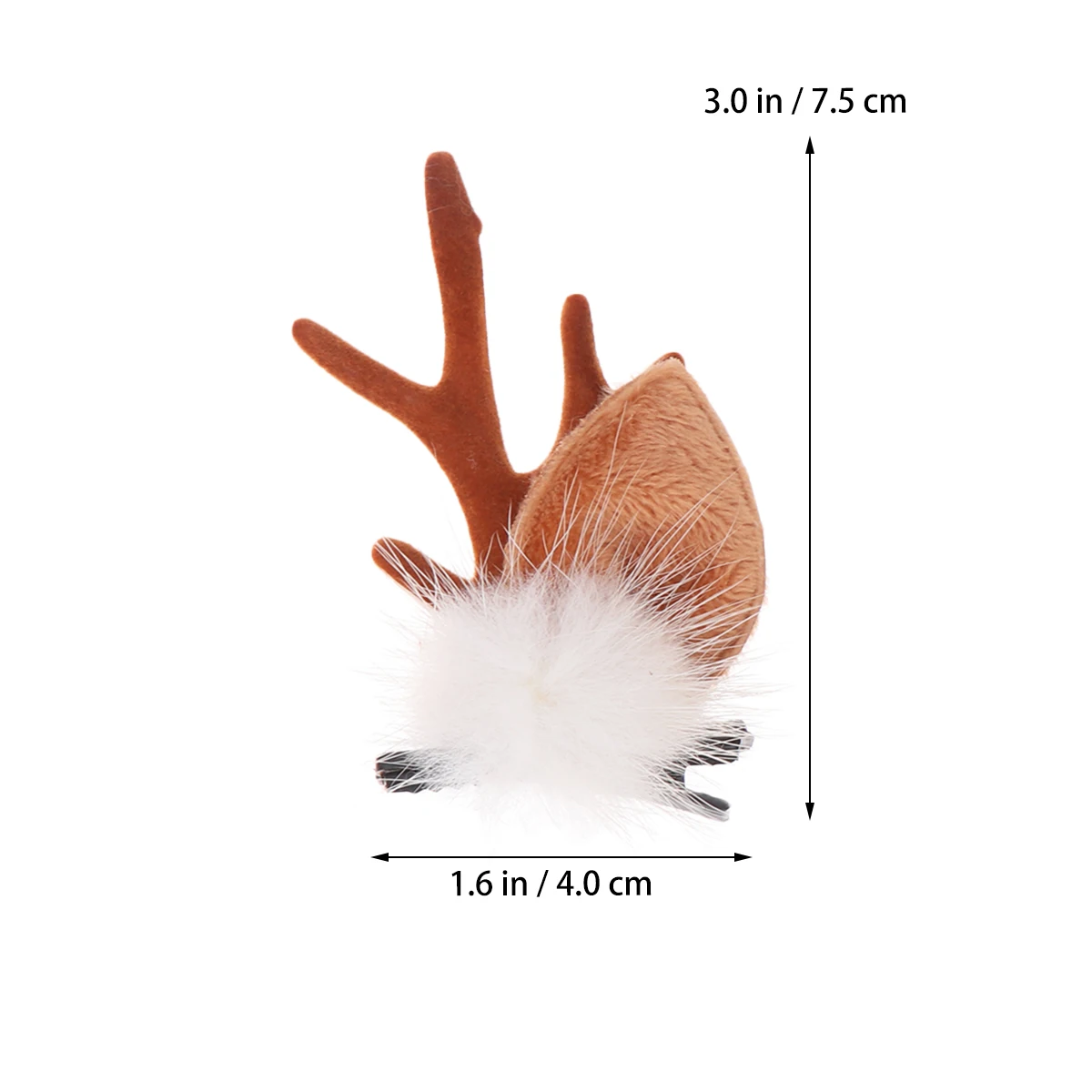 

2pcs Christmas Hair Clips Women Antler Girl Party Birthday Kids School Daily Environmental Friendly Hairpins Accessories