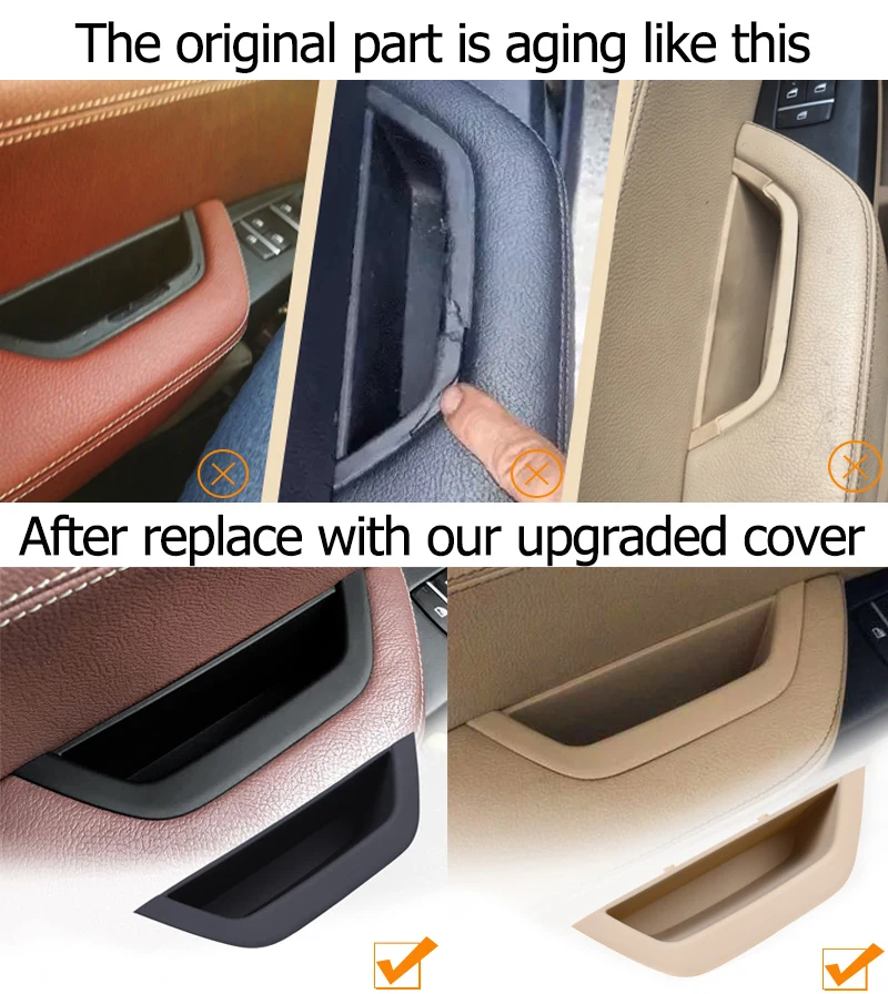 LHD RHD Interior Driver Door Pull Handle Armrest Panel Storage Box Cover For BMW X3 X4 F25 F26 2011 2012 2013 2014 2015 2016