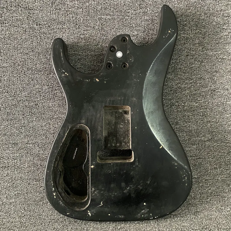 DB227 Transfer Printting Electric Guitar Body HSH Pickups Solid Wood  DIY Guitar PARTS with Damages Replace