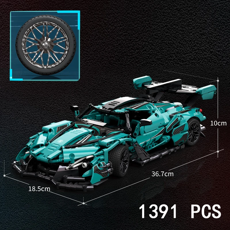 Intensa Emozione Super voiture de sport bloc de construction Apollo IE modèle ornement originalité Puzzle assemblage jouet cadeau pour garçon