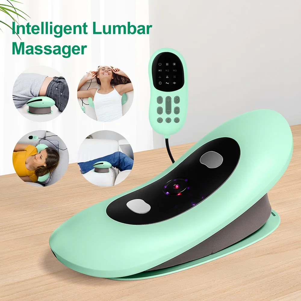 Elektrische Lenden Traktion Massage Einstellbare Vibration Taille Massage Taille Wirbelsäule Unterstützung Zurück Massage Maschine Taille masajeador