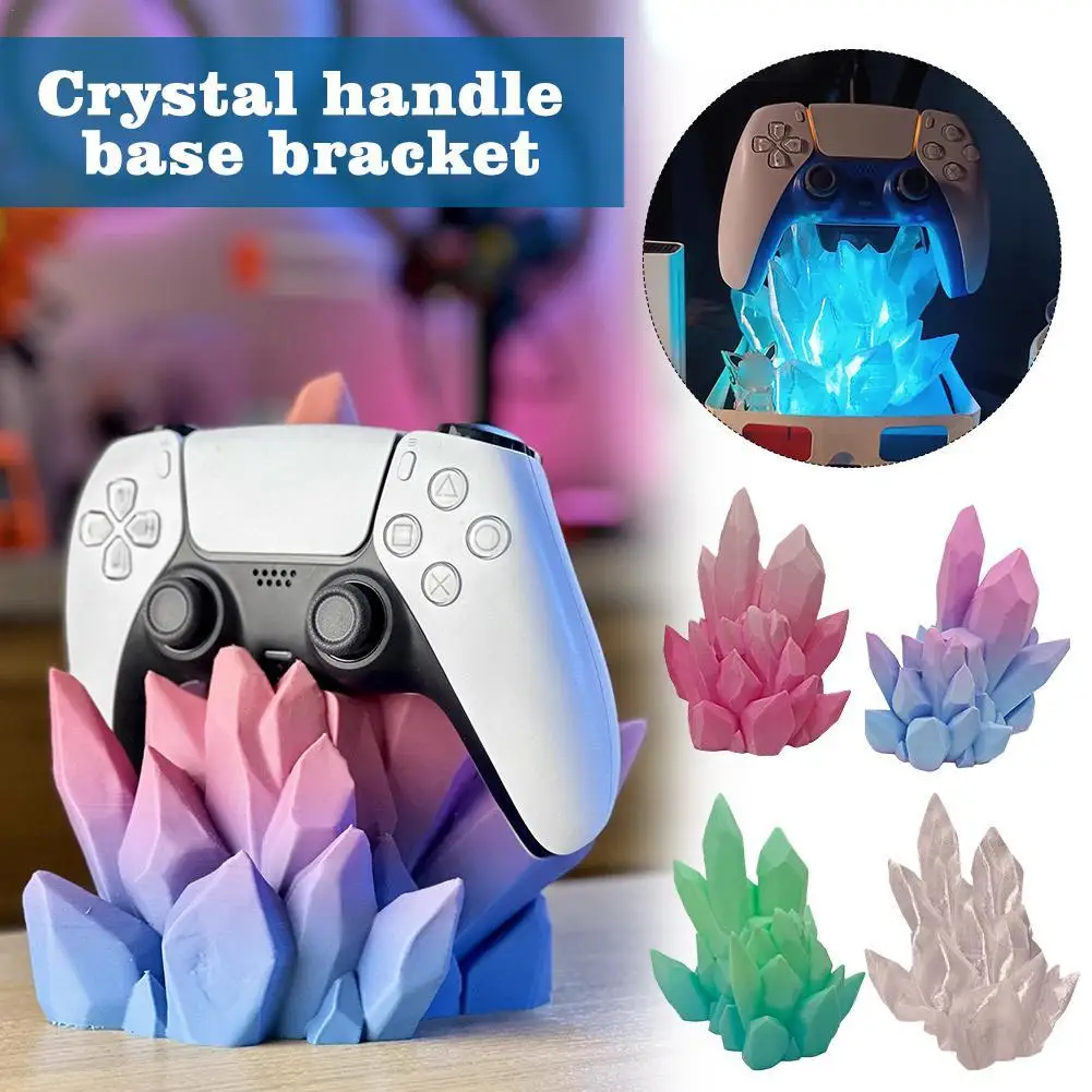 Controller Stand Crystal Throne Game Controller Holder for Xbox PS5 PS4 PC Universal Gaming Luminous 3D Printing Accessories