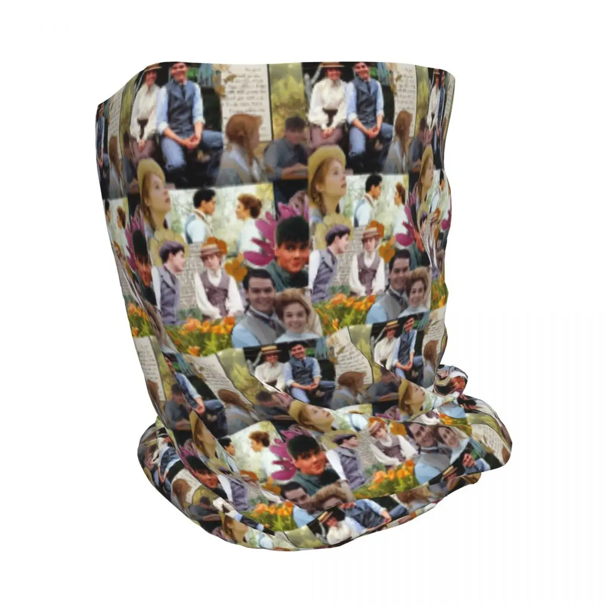 Anne Of Green Gables Collage Bandana Neck Gaiter Wrap Mask Scarf Warm Balaclava Beanies Hat for Men Women Adult Winter