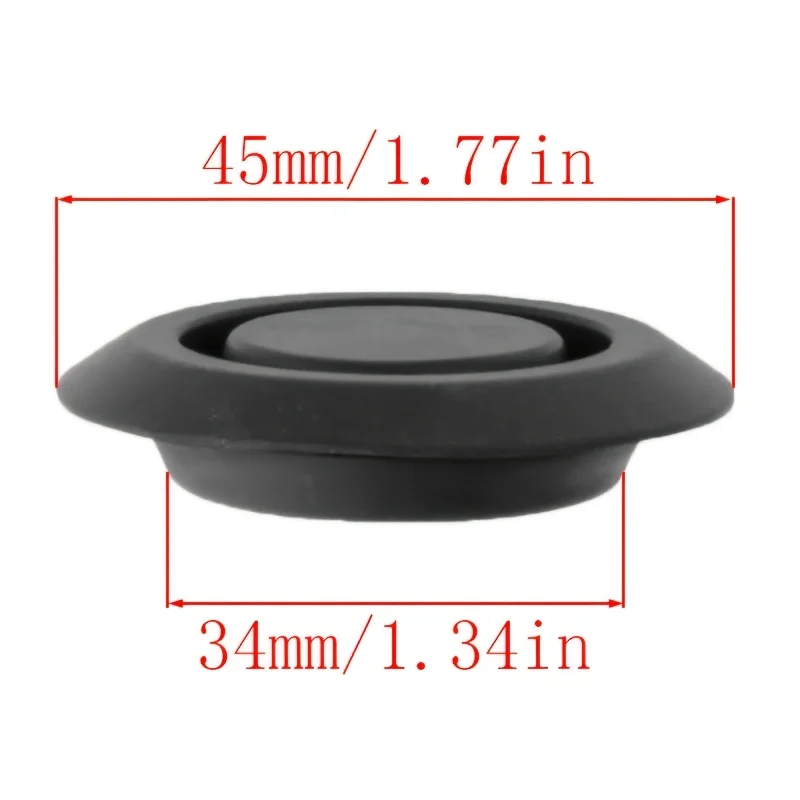 Fotografia 7: 4 pçs chassi do carro poeira plug parafuso automático buraco de vedação preto à prova dwaterproof água universal plug porta borracha plug peças automóveis