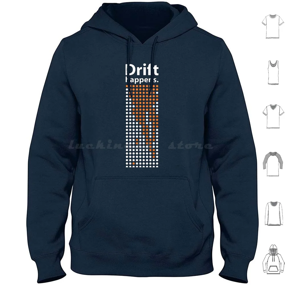 Drift Happens. ( Light Variant. ) Hoodie cotton Long Sleeve Genetics Evolution Science Genetic Drift