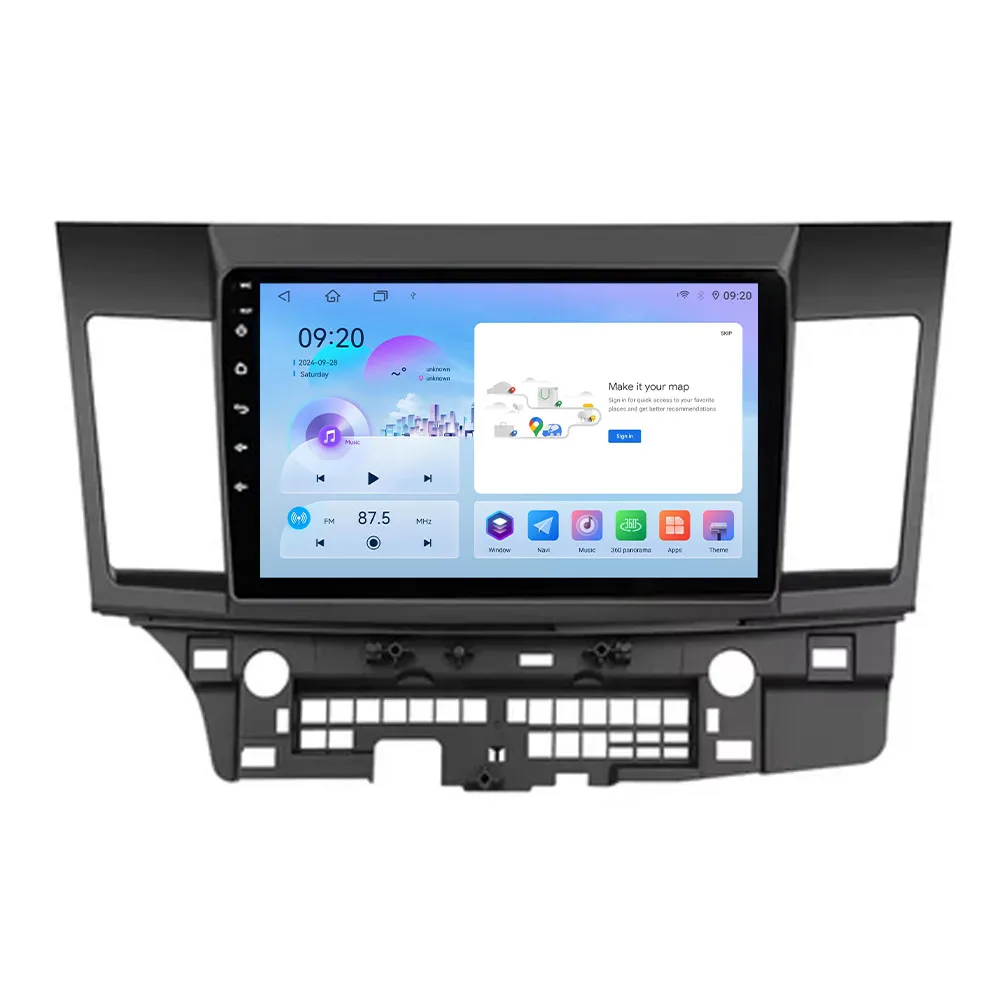Android 16 Carplay Car Radio For Mitsubishi Lancer 10 CY 2007 - 2017 Multimedia Video Player NO 2Din GPS IPS 4G Auto Stereo DVD