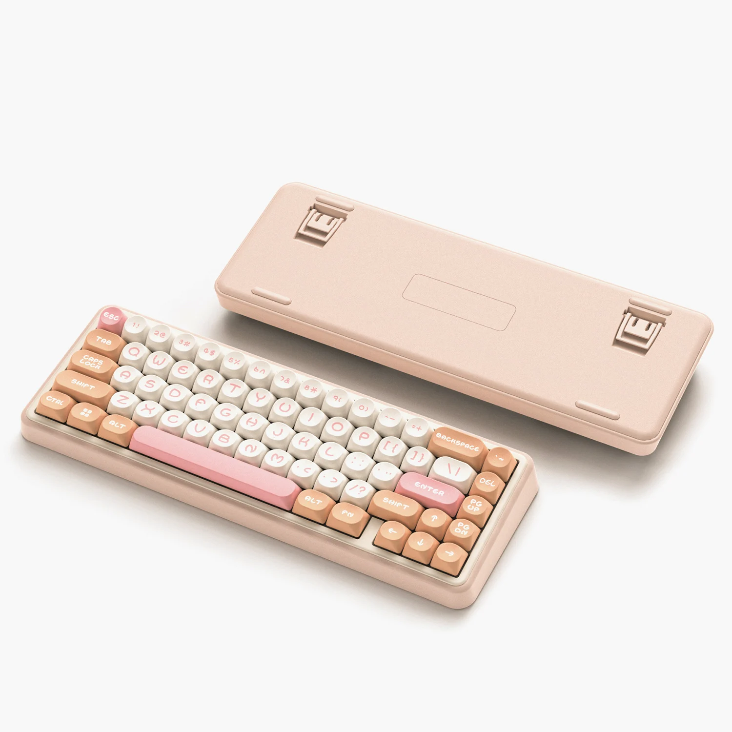 

Womier Milk Pink 65% Tri-mode Gameing Mechanical Keyboard Hot-swappable Bluetooth Wireless RGB Gamer Mechanical Keyboard