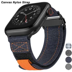 Nylon Sport Strap For Apple Watch Series 10 46mm 42mm Ultra 49mm Band For iWatch Series 9 8 7 6 SE 45mm 44mm 41mm 40mm Bracelet