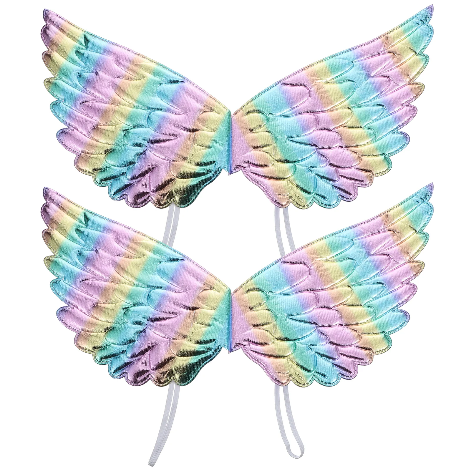 2 Stuks Kleurrijke Vleugels Cosplay Party Props Stage Performance Accessoires Opvallende Kids Kostuum Angel Wing Props