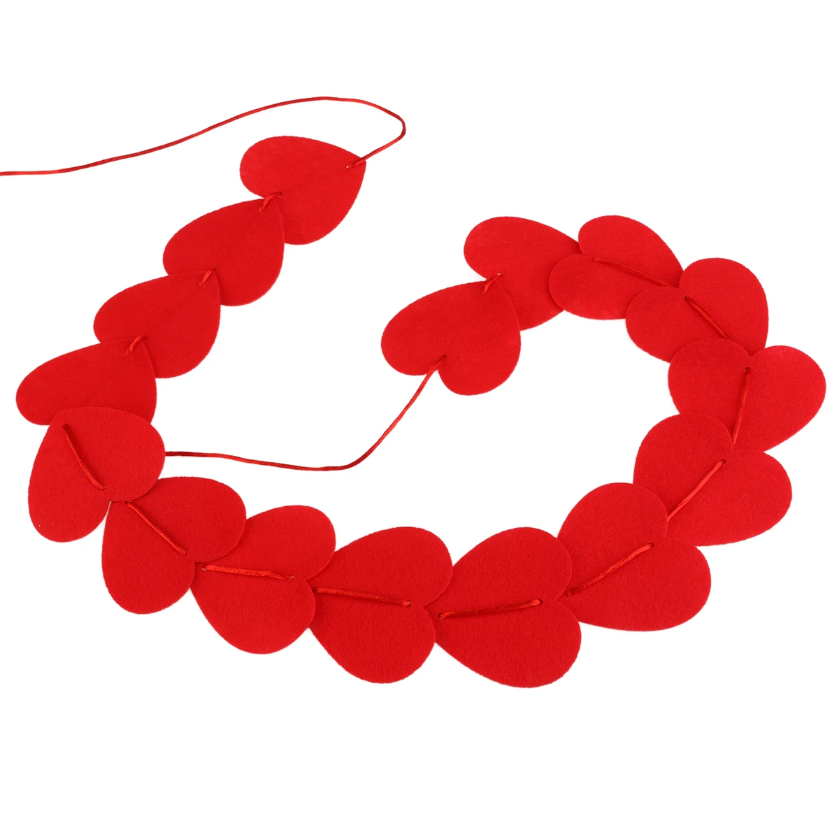 

Hanging Red Heart String Lightweight Diy Decoration Valentine Engagement Wedding Party Curtain Garlands