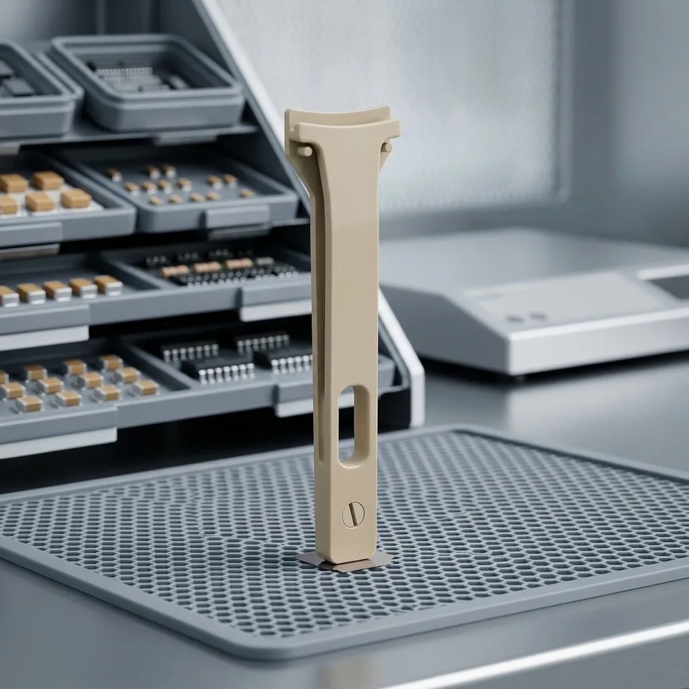 Cleanroom Grade PEEK Tweezers for Wafer Handling Non Conductive Scratch Free for static Dissipative 10 2 2 mm Size