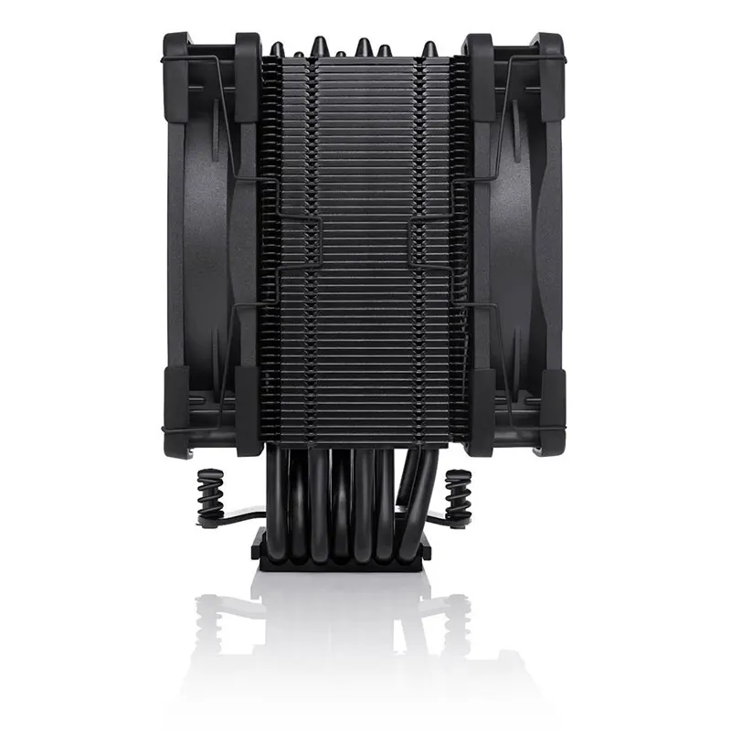 Imagem -03 - Noctua-black Tower Cpu Cooler Heatpipes Dual 120 mm Pwm Silence Radiador do Ventilador para Lga115x 1700 1200 2011 Am4 Am5 Nh-u12a