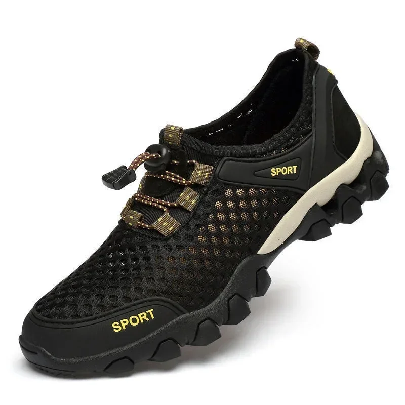Men'scomfortable Mesh Sports Shoes Fashion Mountaineering Breathable Lightweight Anti Slip Shoes Outdoor Casual  Travel