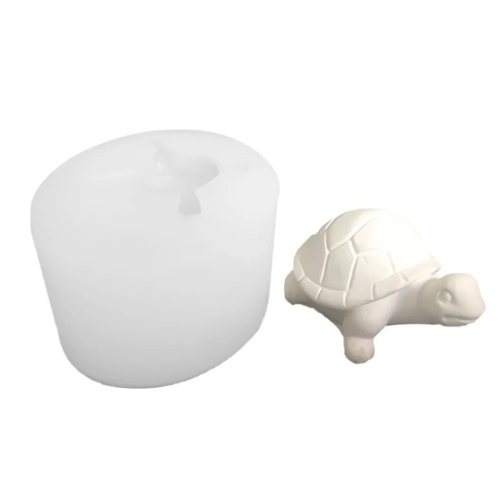 1Pc Small Turtle Silicone Mold, Suitable for Polymer Clay, Soap, DIY Crafts, Candles, and Aromatherapy Making - Durable and Easy to Use