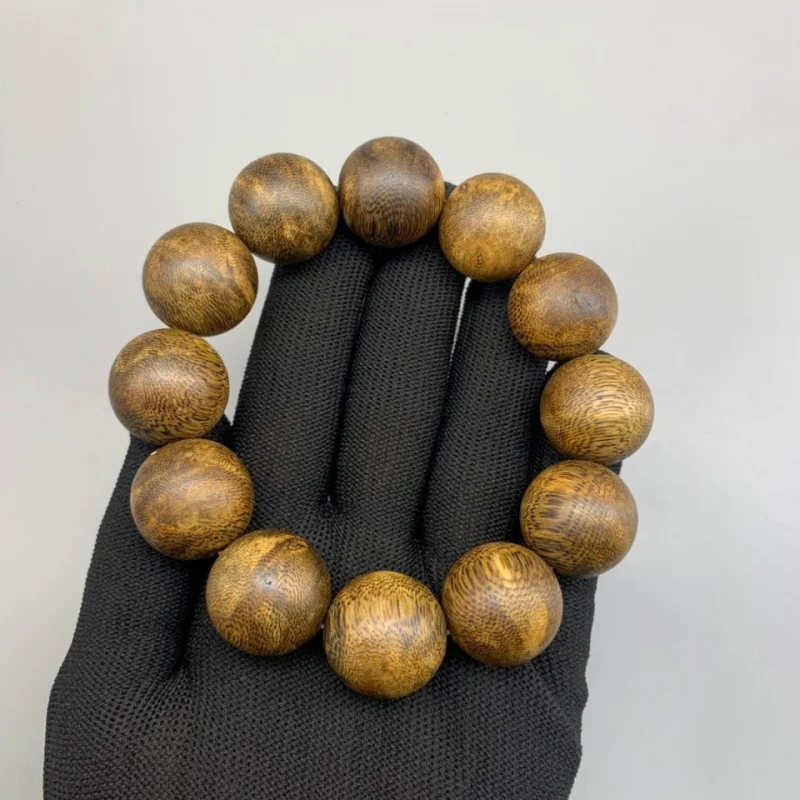 

Natural authentic Hainan Yingge Green Qi Nan Agarwood 2.0 bracelet for men and women Buddhist prayer beads