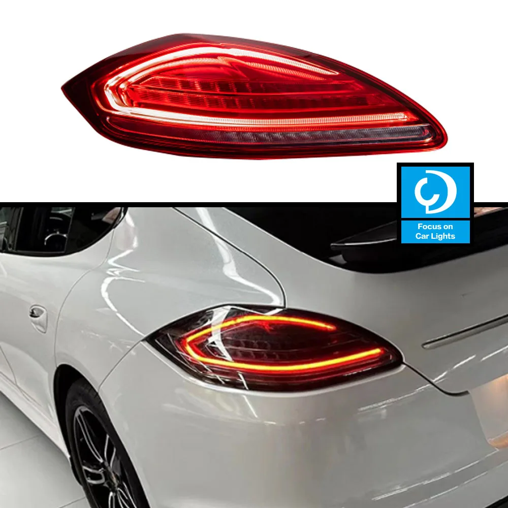 Taillights Styling For Porsche Panamera 4 2014-2017Tail Light LED DRL Running Signal Brake Reversing Parking Lighthouse Facelift