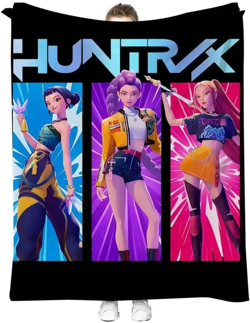 Hunter X Hunter Anime Blanket Throw Fleece Comforter Soft Decorative Manga Pop Culture Gift for Teens Students Bedroom