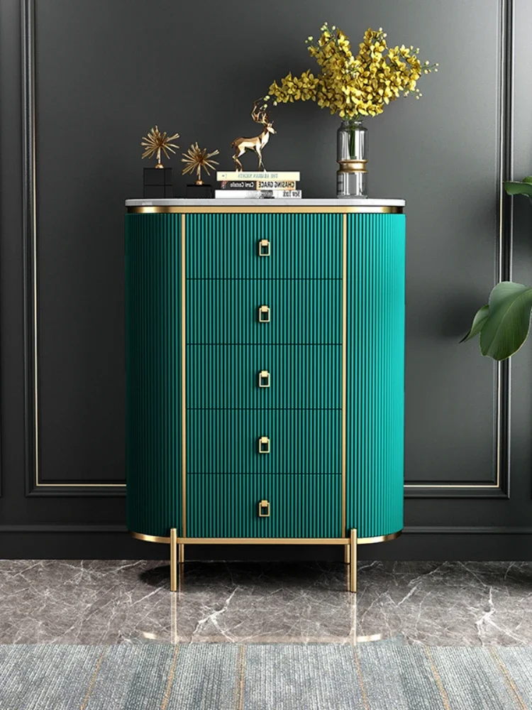 American Light Luxury Style Chest of Drawers Simple Modern Drawer Storage Five-Bucket Cabinet Bedroom Locker