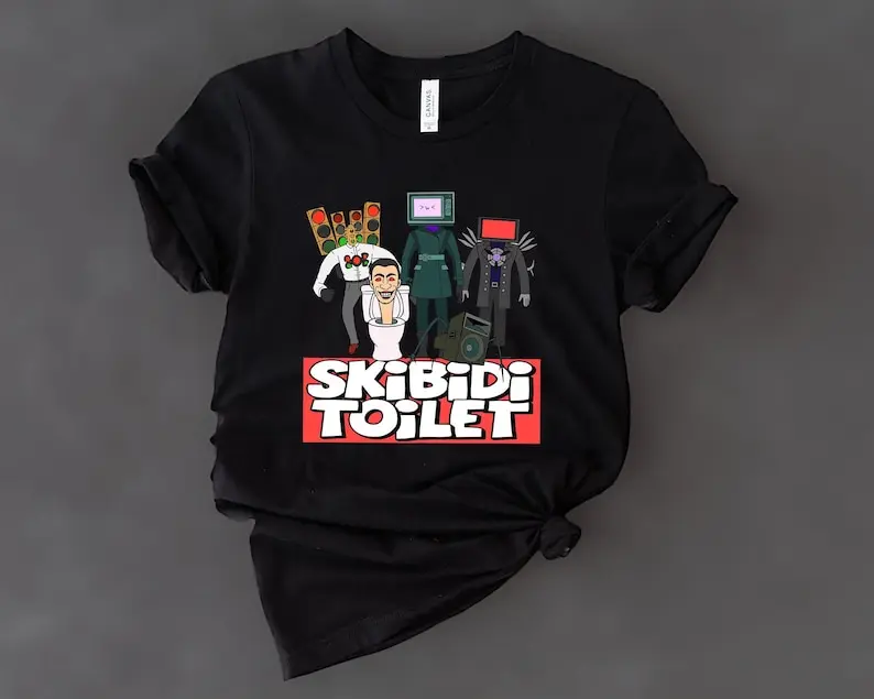 Skibidi Toilet Shirt, Skibidi Party Shirt, Skibidi Speakerman Shirt,  Cameraman Shirt