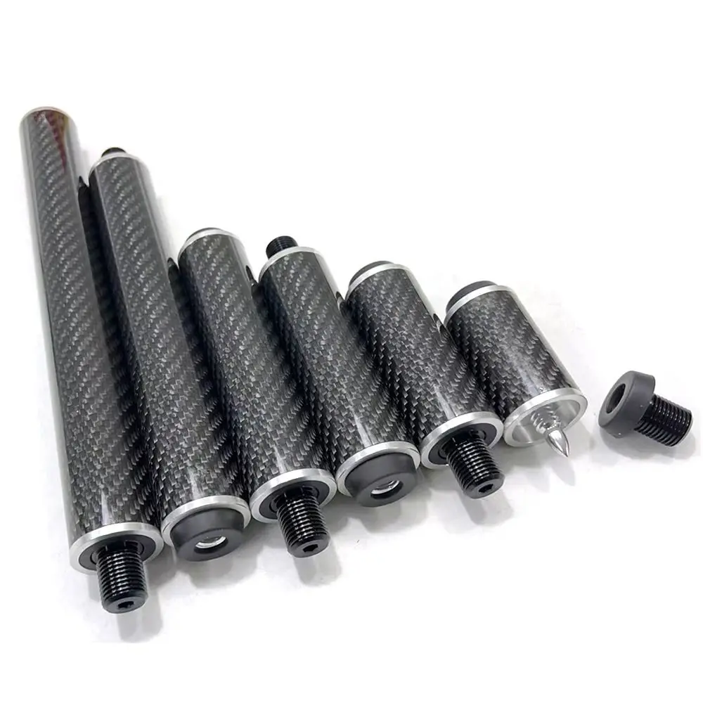1Pcs Lightweight Snooker Cue Extension Stick Extender Replacement Connect Shaft Enthusiast Athlete Beginners Carbon Fiber