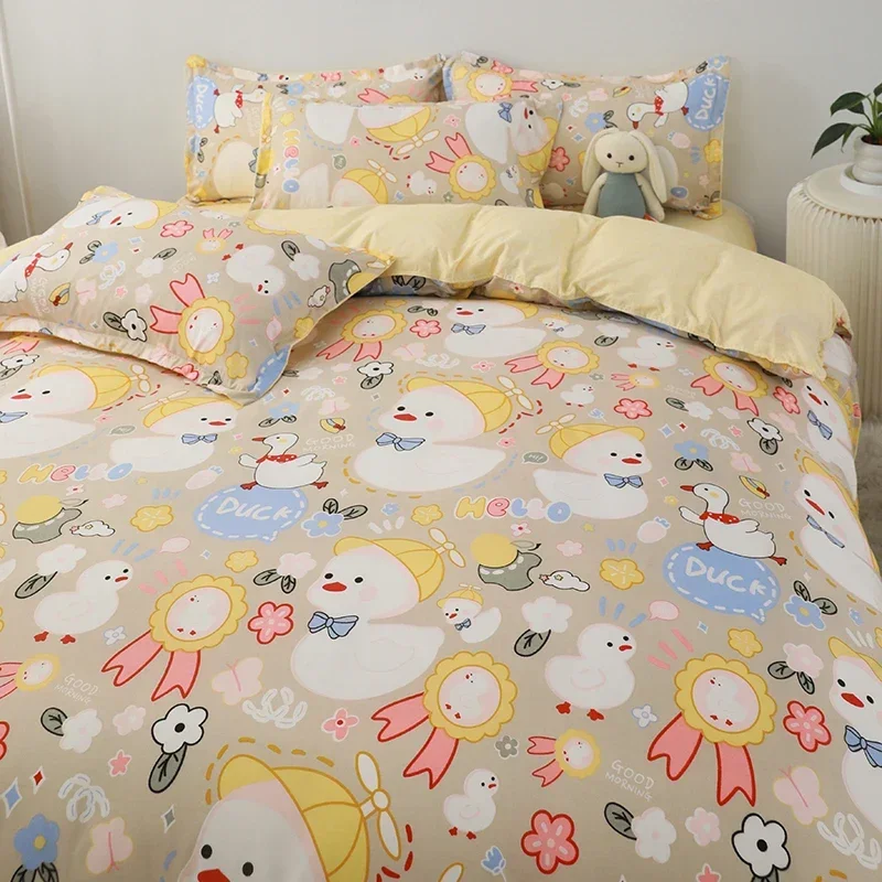 4-piece bedding set comforter set Soft and comfortable  for be suited to four seasons Suitable for the room dormitory