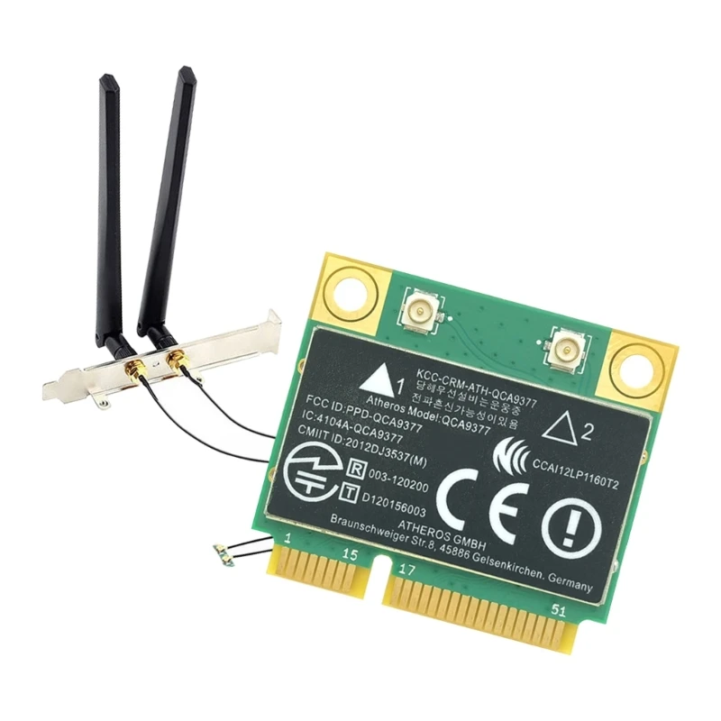 Беспроводная сетевая карта 600 Мбит/с 2,4 ГГц + 5 ГГц 600 Мбит/с BT4.2 Mini PCIe WIFI-карта, подходящая для различных устройств