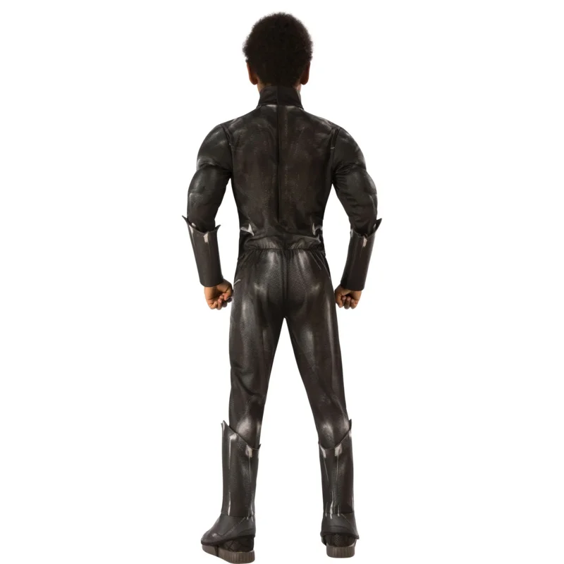 2024 Tuta muscolare nera per bambino nuovo arrivo con costume da pantera maschera