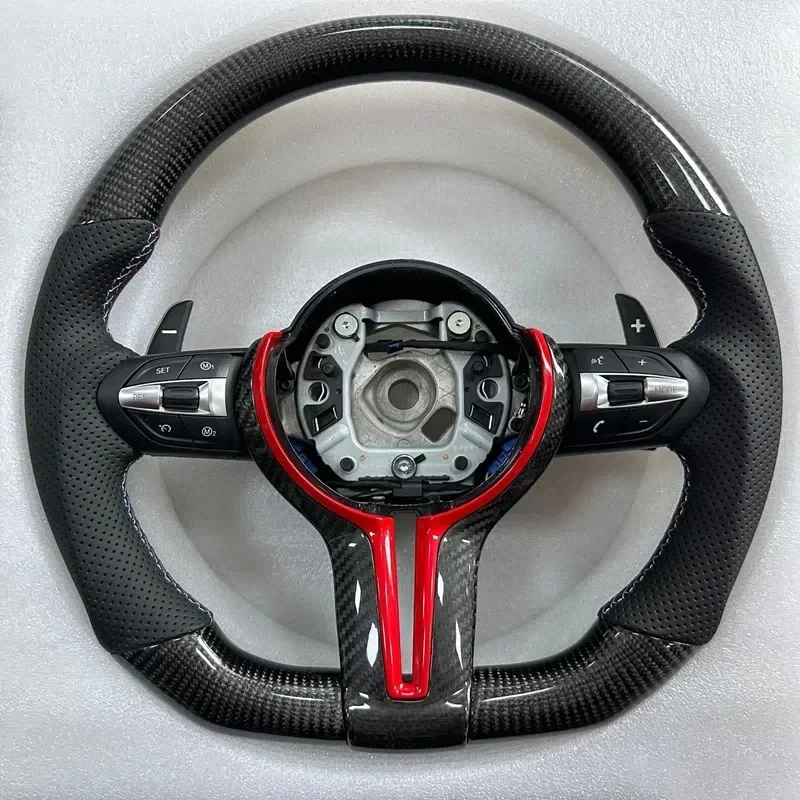 Custom Carbon Fiber Steering Wheel For BMW F Chassis M3 M5 M6 F01 F10 F11 F12 F13 F14 F15 F16 F30 F31 F32 F33 F34 F80 F82 F83