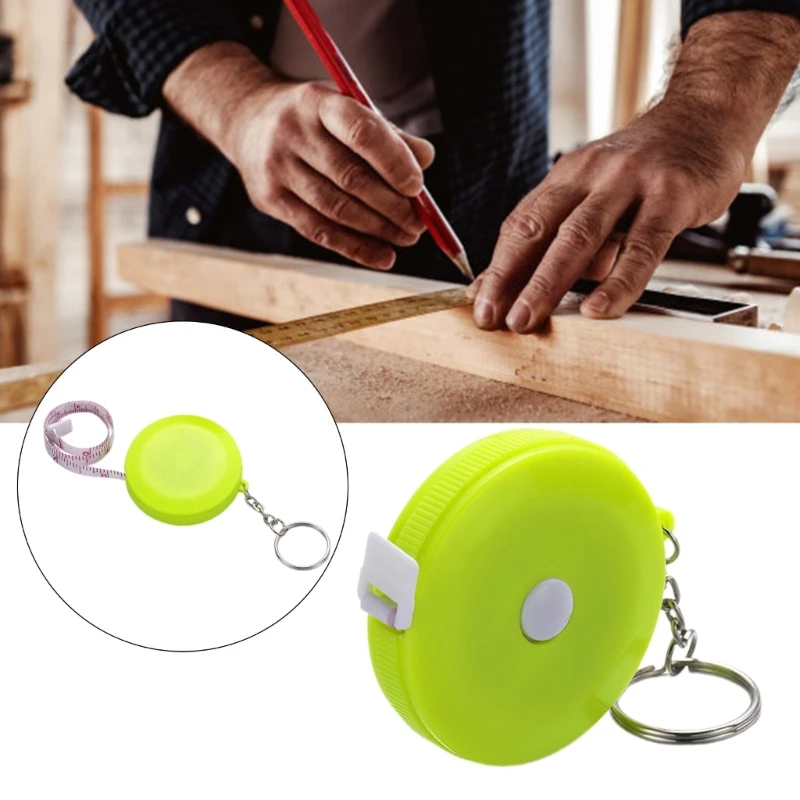 Double Scale Tape Measure Tailor Sewing Craft Cloth Measurement Tool 150cm Small Tape Measure Retractable M4YD