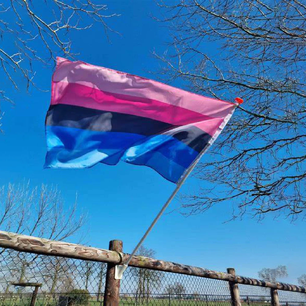 Xiangying Hanging 90x150cm Pride Rainbow Omnisexual Flag For Decoration