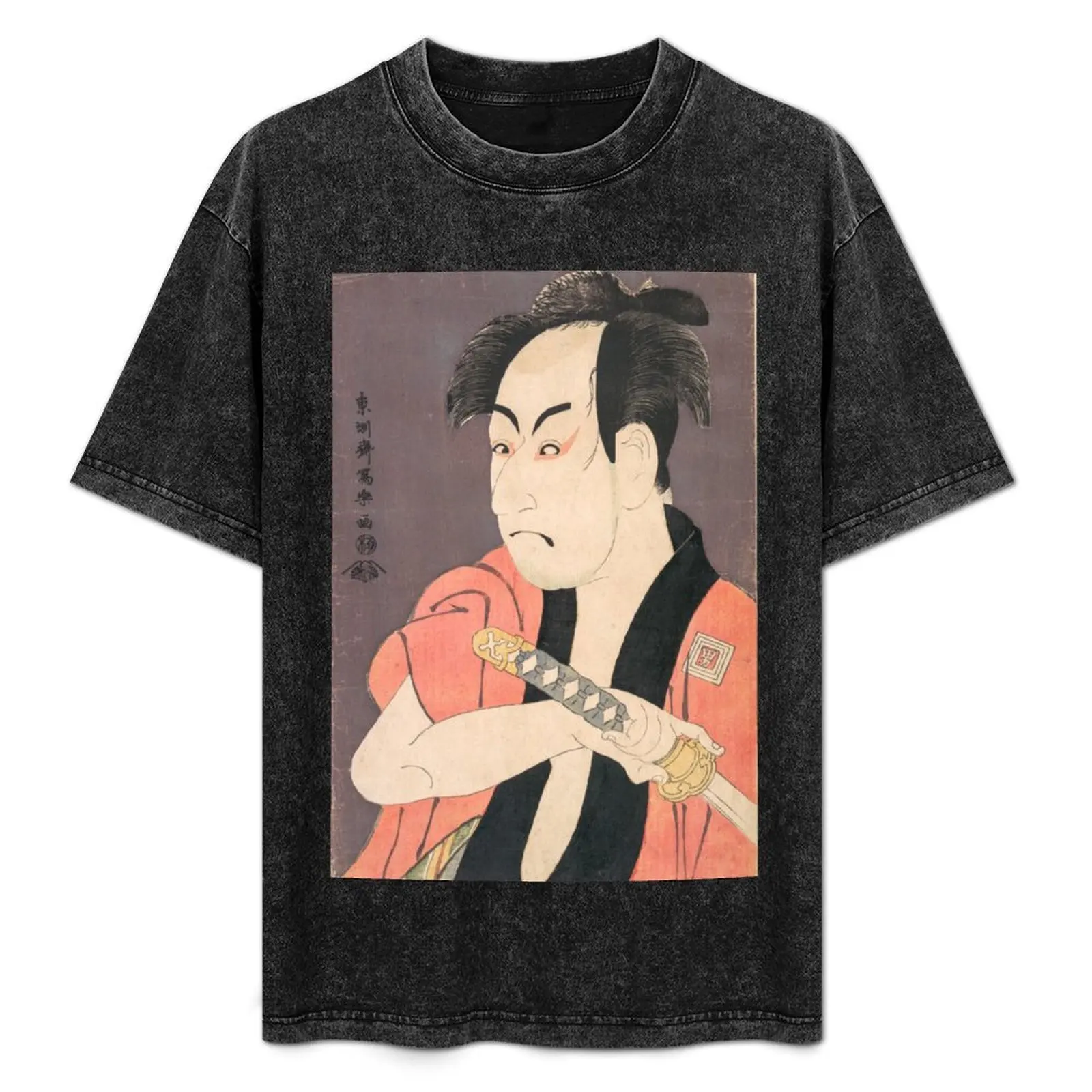 Ichikawa Omezō I - Traditional Japanese Art - Ukiyo (Ukiyo-e) T-Shirt blue archive vintage clothes tees customs Men's t-shirts