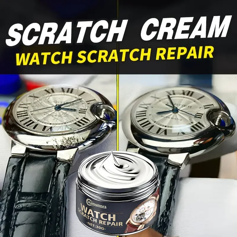 Pasta para pulir relojes Fasilawei: eliminación de arañazos de correa/pantalla, renovación de marcos de metal, brillo y desoxidación, reparación de acero inoxidable