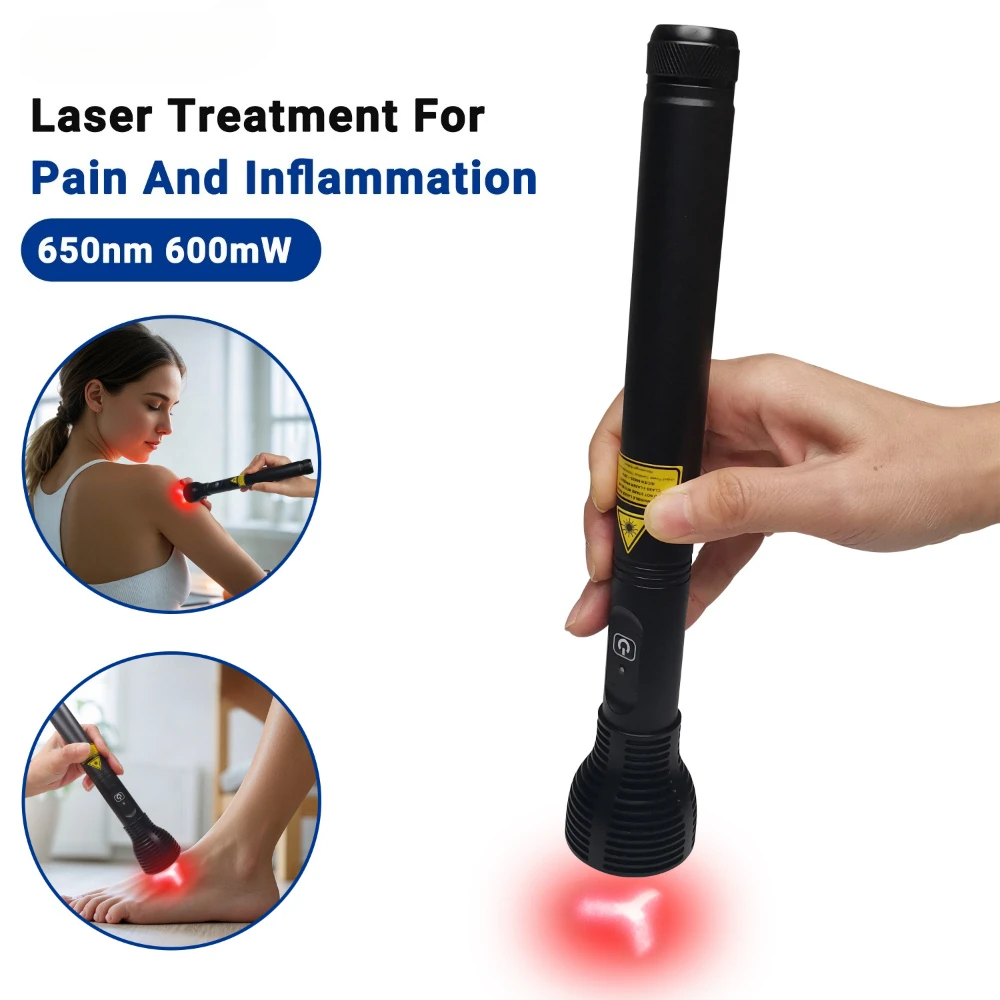 

Frovab Portable 650nm Red Light Therapy Cold Laser Pen 600mW Home Pain Relief Device for Arthritis Sciatica Anti-Inflammation