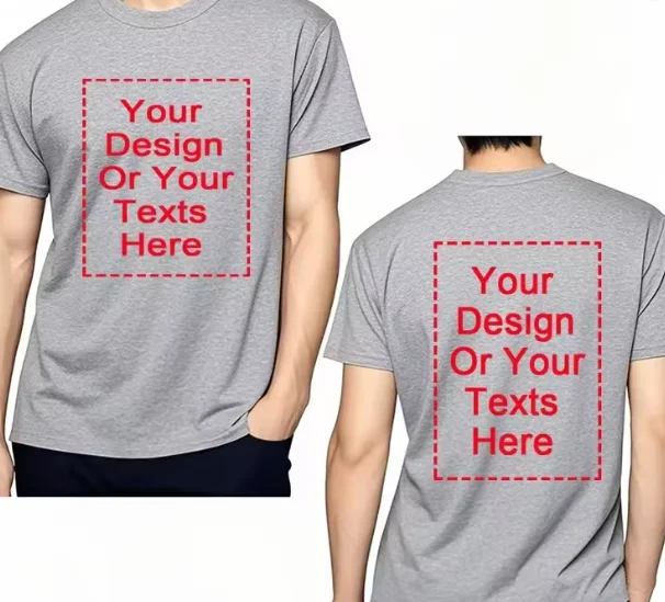 Customized Your Like Photo Or Logo Your OWN Design T Shirt Unisex T-shirt Custom
