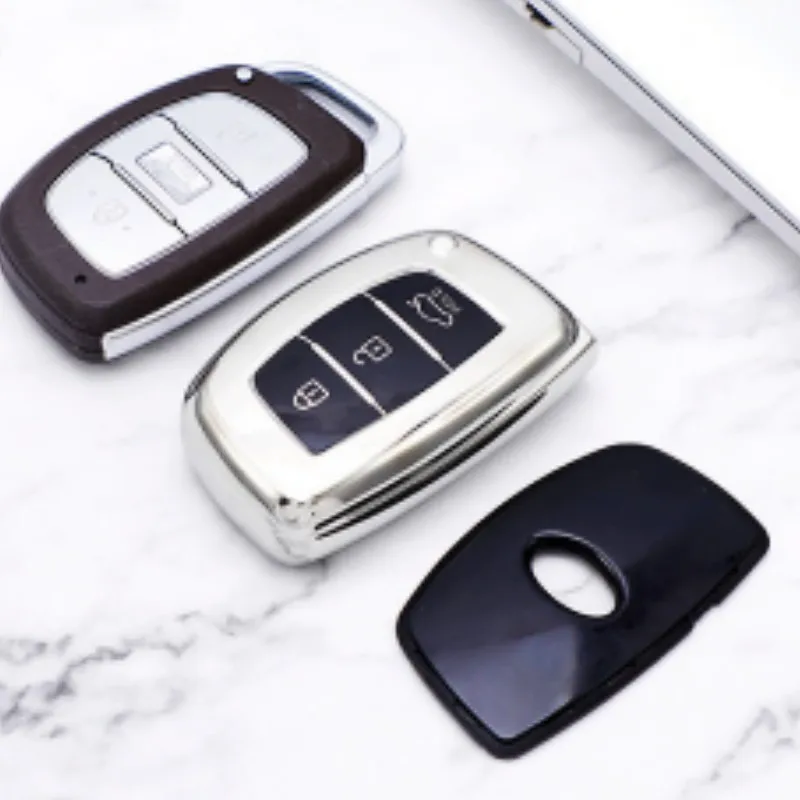 حافظة مفاتيح السيارة من البولي يوريثان غطاء شل فوب لشركة هيونداي توكسون سوناتا سانتا في إلنترا أكسنت سولاريس فيرنا ix25 ix35 i20 i30 i40