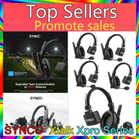 SYNCO XTalk XPro Series 2.4GHz Wireless Intercom System Headset for Performance Team For Live Show Stage Noise Reduction