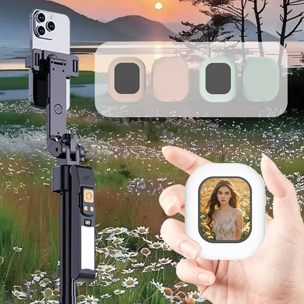 

Mobile Phone Selfie Screen Device Magnetic Adsorption Rear Camera Selfie Display Screen For Smartphone Photography Accessories