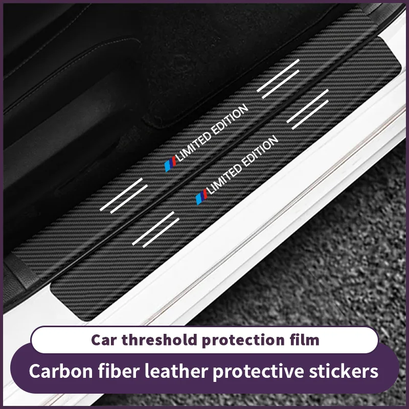 

Limited Edition Three-Colored Car Door Threshold Floor Mat for Rear Door Kick Protection and Scratch Guard