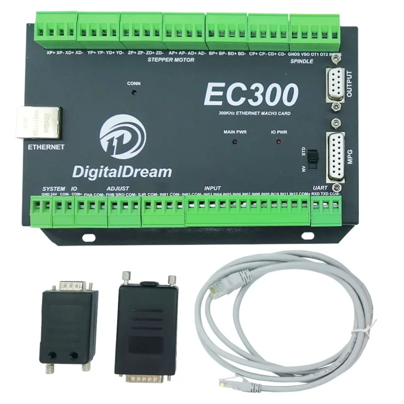 NVEM Upgrade EC300 Milling Machine Ethernet Mach3 CNC Controller 3/4/5/6 Axis Motion Control Board