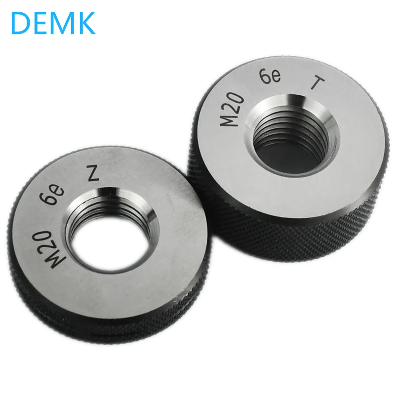 Calibro ad anello filettato Precisione 6e Precisione M2-M30 GO/NO GO Calibro metrico Calibro a vite esterno Fine, Passo Strumento di test filettatura 2 pezzi