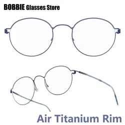 Glasses Frames Men Air Titanium Rim Screwless Eyewear Eyeglasses Women Morten Round Square Oval Denmark Brand Korean Design New