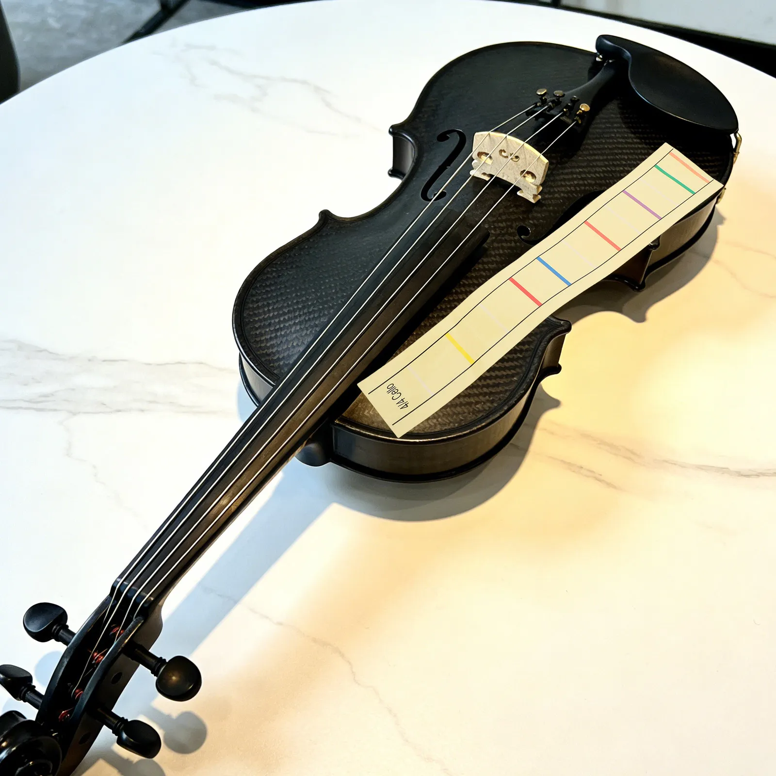 2Pcs Cello Learning Stickers for Beginners Cello Note Placement Labels Removable PVC Fingerboard Decals for Scale Practice and