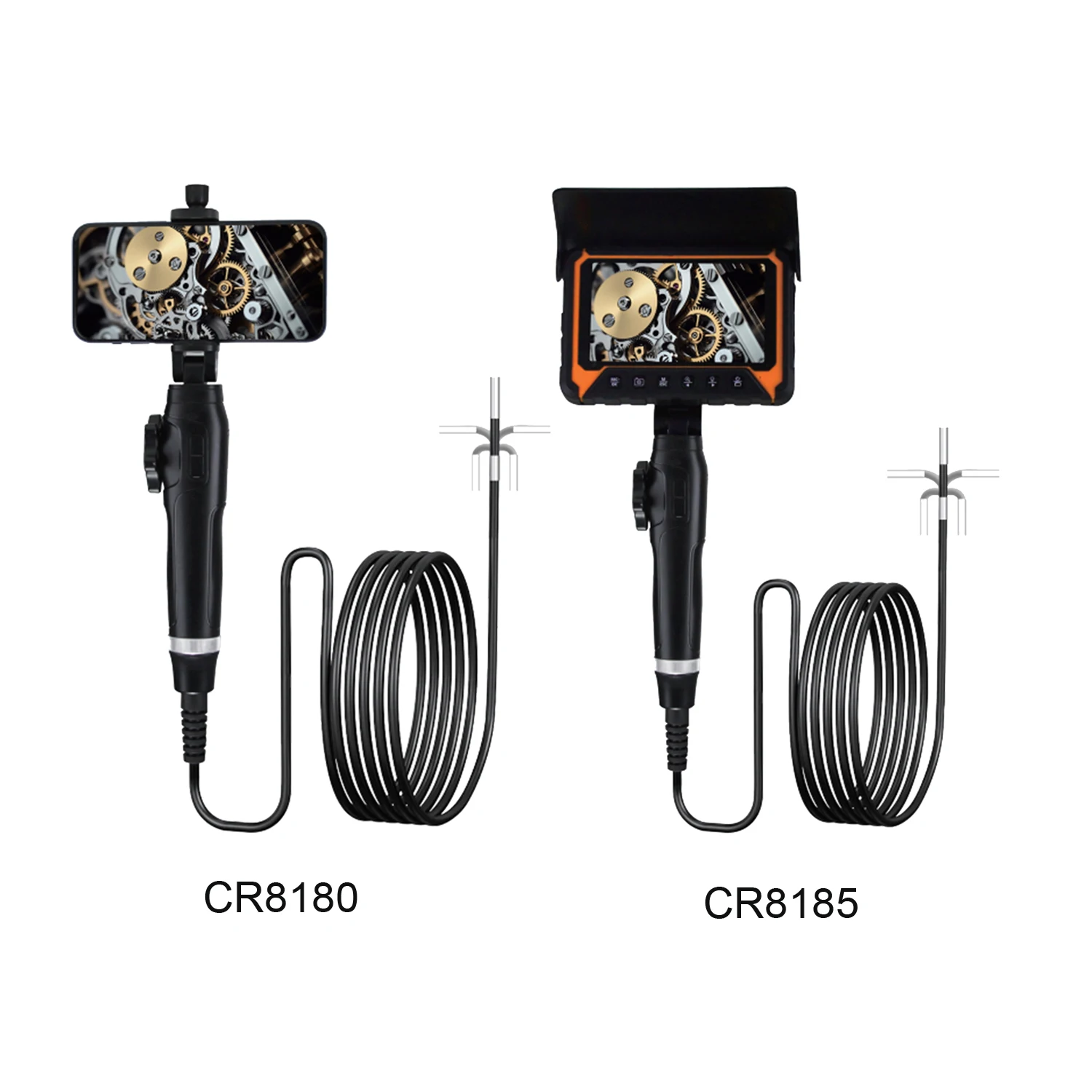 

Портативная эндоскопическая камера с двунаправленным вращением на 1/2 метра для осмотра труб, артикулирующий бороскоп