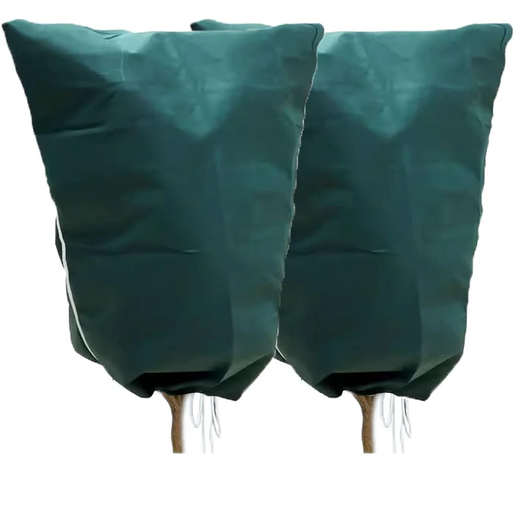 Set of 2 Winter Plant Protection Covers Frost Blankets Waterproof with Zipper for Garden Plants and Outdoor Use