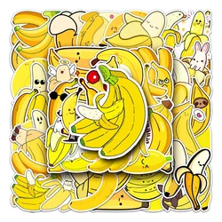 50pcs Cartoon Banana Stickers For Scrapbook Laptop Luggage Thank You Sticker Pack Adesivos Scrapbooking Material Craft Supplies